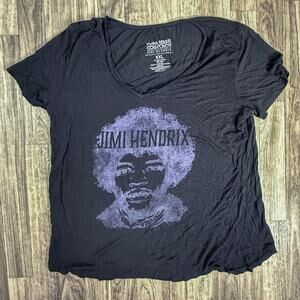 Jimi Hendrix Graphic T-Shirt XXL Black Karl Ferris Collection Rock Band Tee